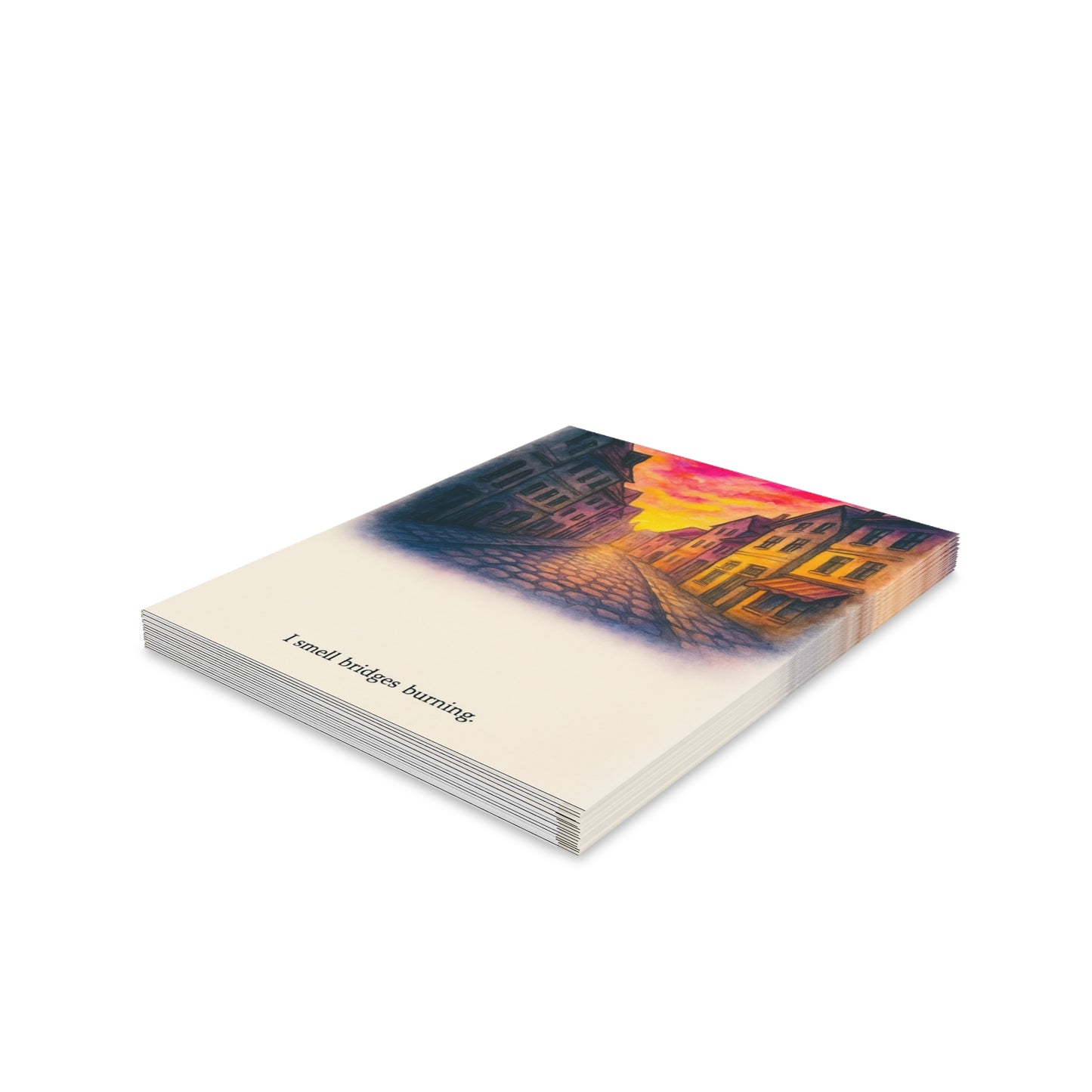 Greeting Card Set - I Smell Bridges Burning, Unique Greeting Cards for All Occasions, Artistic Note Cards, Gift Enclosures, Birthday & [...]