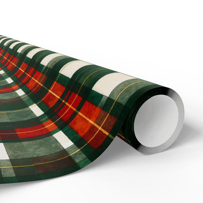 Christmas Gift Wrapping Paper, Holiday Wrapping Supplies, Festive Plaid Gift Wrap, Christmas Decor, Seasonal Paper Rolls