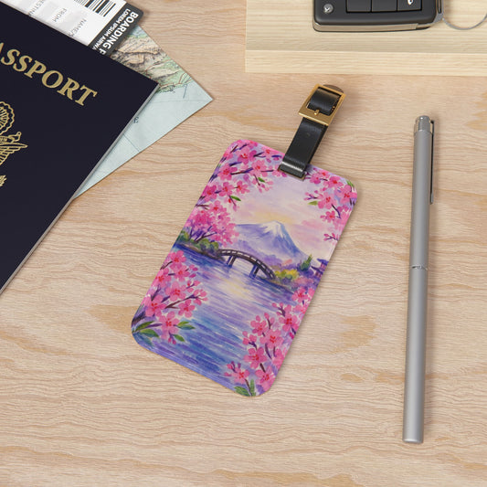 Blossom Travel Luggage Tag - Floral Design, Personalized Travel Accessory, Gift for Travelers, Spring Vacation Essentials, Wanderlust Decor