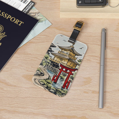 Kyoto Luggage Tag - Travel Accessory, Personalized Gift, Wanderlust Souvenir, Unique Baggage Identifier, Vacation Essential