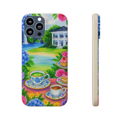 Eco-Friendly iPhone Case with Floral Tea Party Design, Biodegradable Phone Cover, Sustainable Gift, Nature Lover Phone Shell, [...]
