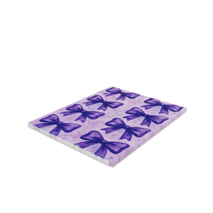 Elegant Purple Bow Greeting Cards | Set of 8, 16 or 24 | Perfect for Birthdays, Anniversaries, Thank You Notes, and More!