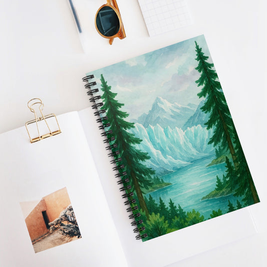 Nature-Inspired Spiral Notebook, Aesthetic Stationery for Journaling, Gift for Nature Lovers, Eco-Friendly, Writing Journal, Mountain [...]