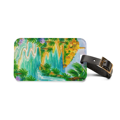 Tropical Destination Luggage Tag - Personalized Travel Accessory for Vacation Lovers, Beach Trip Gift, Airline Travel, Adventure [...]