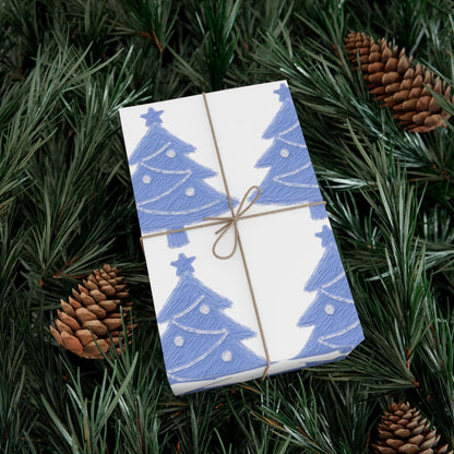 Christmas Tree Gift Wrap, Festive Wrapping Paper for Holidays, Eco-Friendly Gift Wrap, Holiday Decorations, Winter Crafts