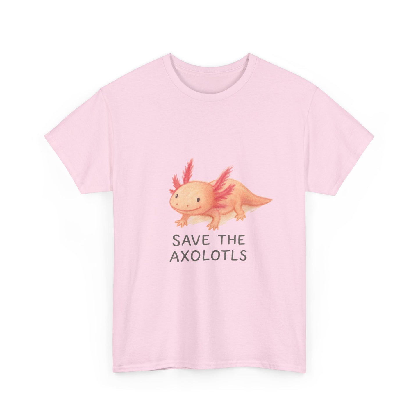 Save the Axolotls Tee, Cute Animal Shirt, Unisex T-Shirt, Eco-Friendly Gift, Animal Lover's Apparel, Casual Outfit