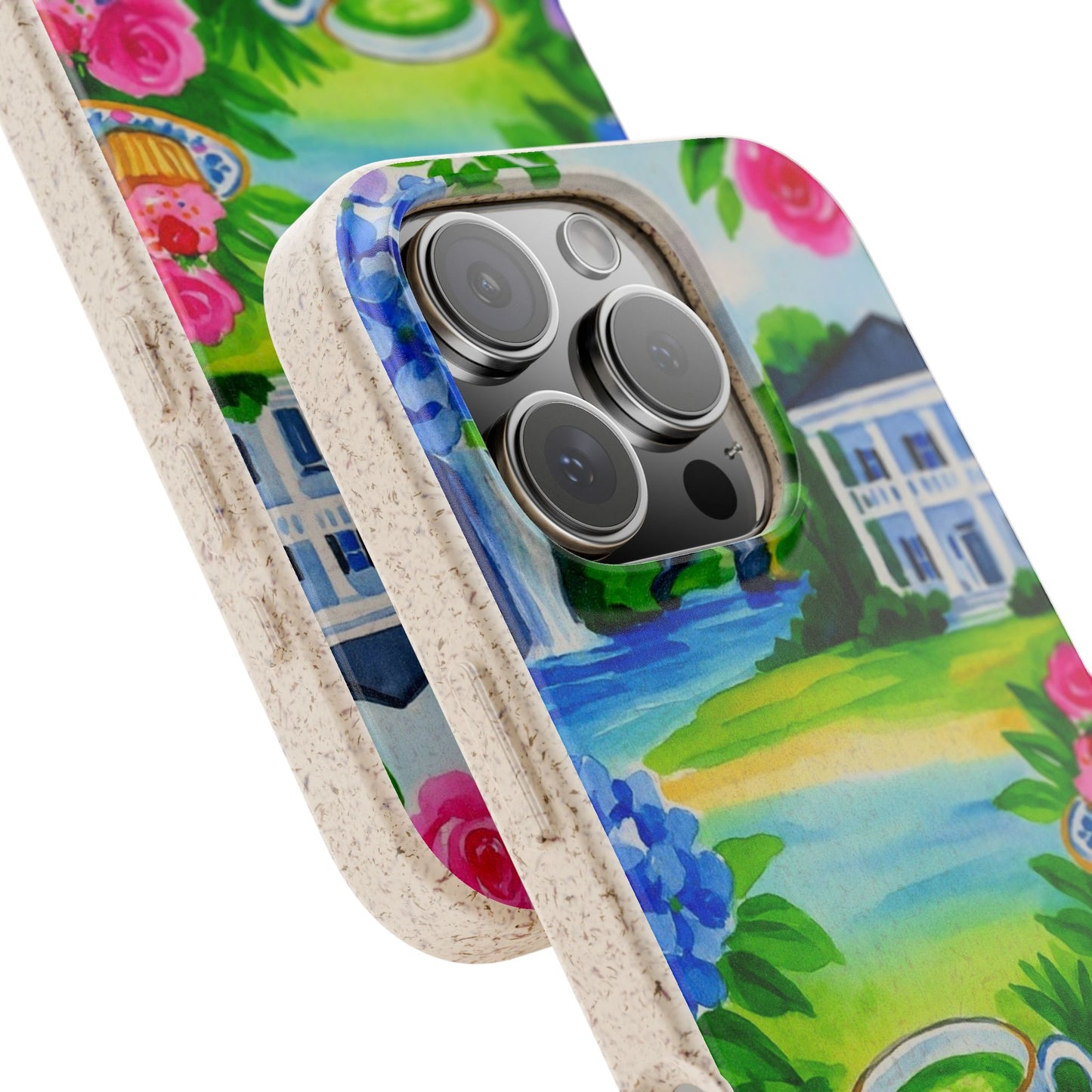 Eco-Friendly iPhone Case with Floral Tea Party Design, Biodegradable Phone Cover, Sustainable Gift, Nature Lover Phone Shell, [...]