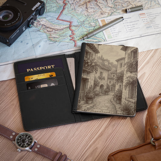 Vintage Style Passport Cover, Travel Accessory, Gift for Travelers, Vacation Essentials, Unique Passport Holder, Adventure Must-Have