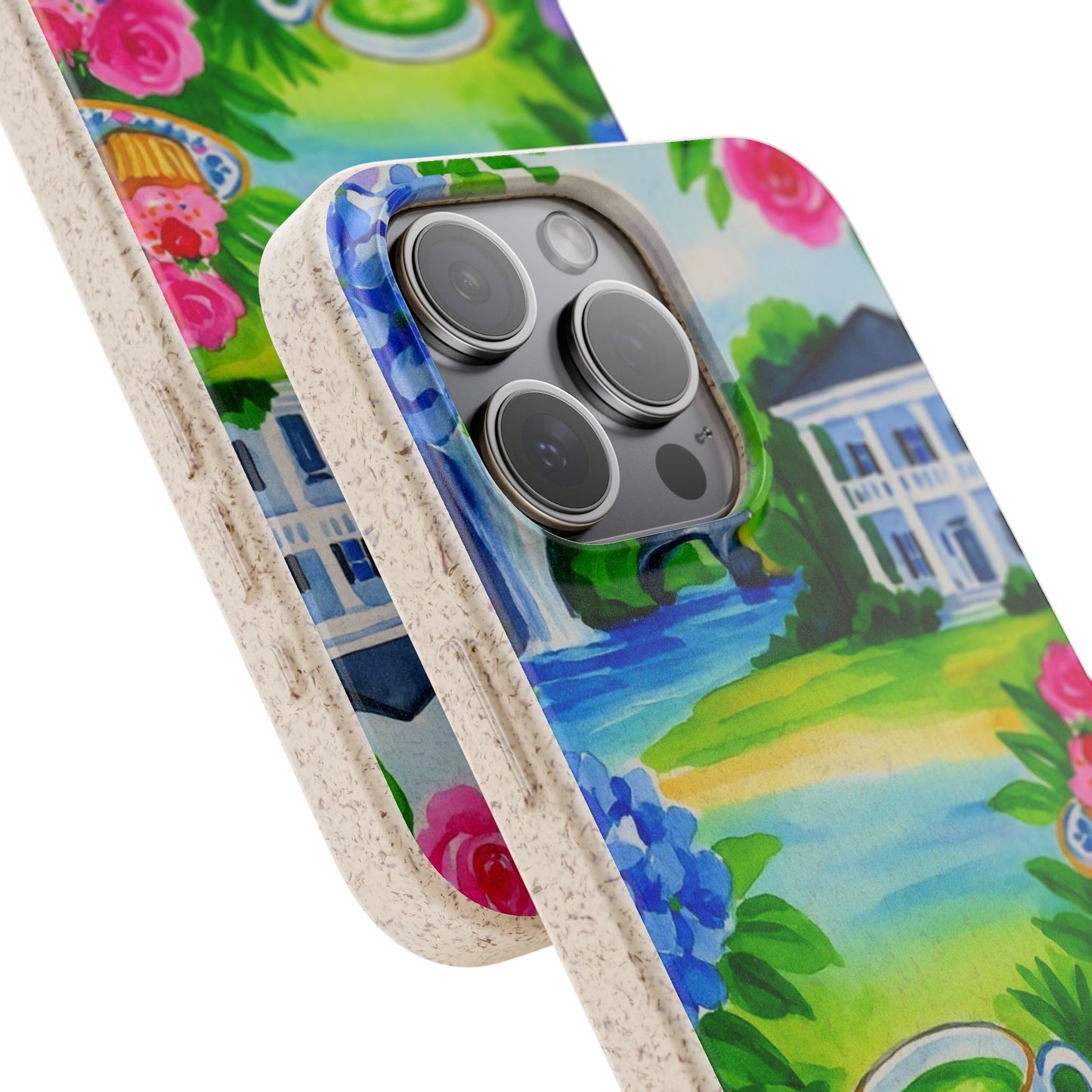 Eco-Friendly iPhone Case with Floral Tea Party Design, Biodegradable Phone Cover, Sustainable Gift, Nature Lover Phone Shell, [...]