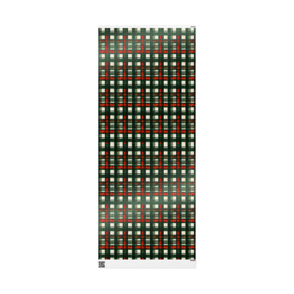Christmas Gift Wrapping Paper, Holiday Wrapping Supplies, Festive Plaid Gift Wrap, Christmas Decor, Seasonal Paper Rolls