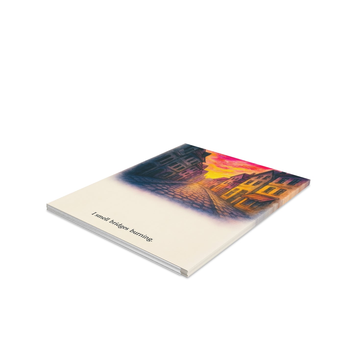 Greeting Card Set - I Smell Bridges Burning, Unique Greeting Cards for All Occasions, Artistic Note Cards, Gift Enclosures, Birthday & [...]