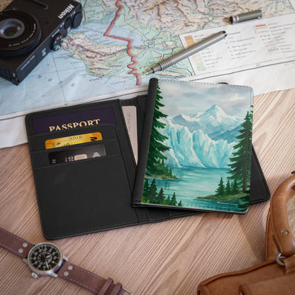 Nature-Inspired Passport Cover, Travel Accessory, Gift for Travelers, Adventure Journal, Eco-Friendly Travel Cover