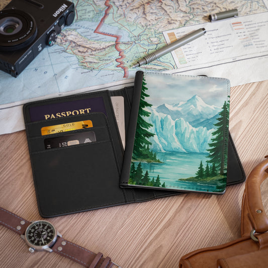 Nature-Inspired Passport Cover, Travel Accessory, Gift for Travelers, Adventure Journal, Eco-Friendly Travel Cover