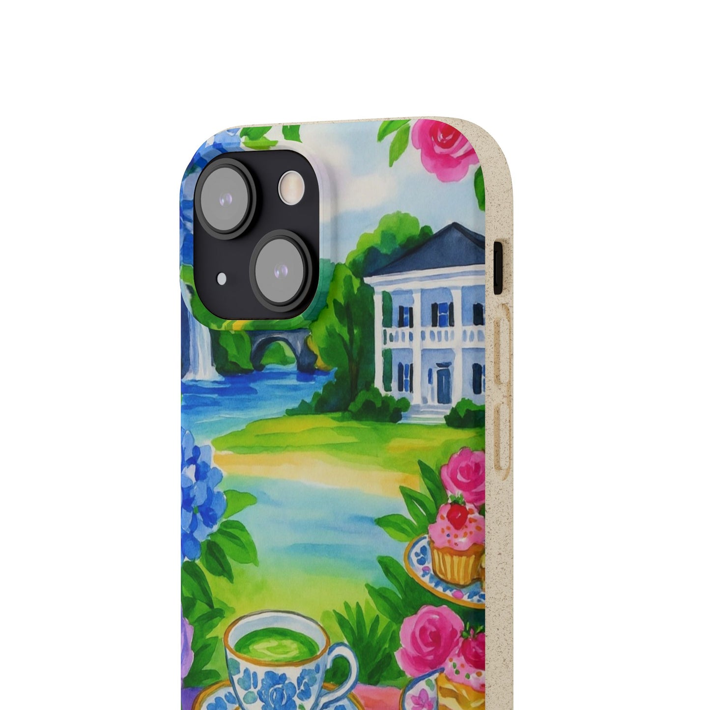 Eco-Friendly iPhone Case with Floral Tea Party Design, Biodegradable Phone Cover, Sustainable Gift, Nature Lover Phone Shell, [...]