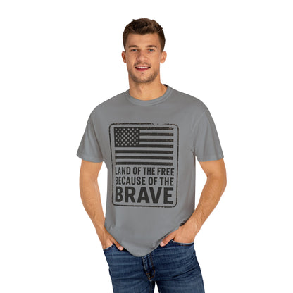 Patriotic Graphic Tee, Land of the Free Because of the Brave Shirt, Unisex T-Shirt, Casual Wear, Independence Day Gift, Military [...]