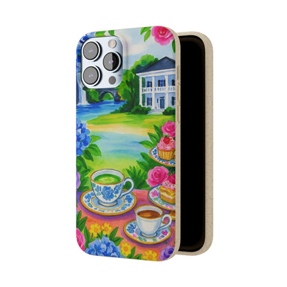 Eco-Friendly iPhone Case with Floral Tea Party Design, Biodegradable Phone Cover, Sustainable Gift, Nature Lover Phone Shell, [...]